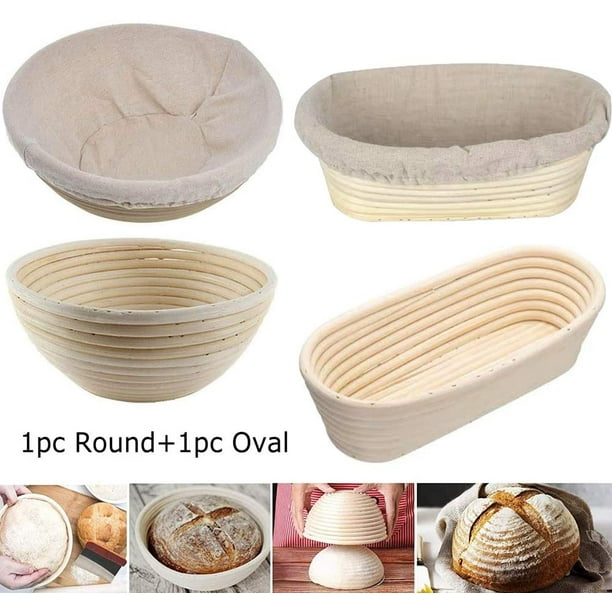 Round Bread Rattan Basket Banneton Brotform Dough Rising Baskets Baking Acces Round Bread Rattan Basket Banneton Brotform Dough Rising Baskets Baking Acces